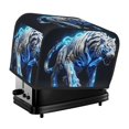 thumbnail image 1 of Rateoe Futuristic Blue Light White Tiger Pattern Toaster Covers 2 Slice Wide Slot,Bread Machine Cover,Bread Dust Cover & Fingerprint Protection,Appliance Covers, 1 of 7