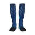 thumbnail image 1 of Rateoe Futuristic Blue Light Wolf Compression Socks for Women and Men 20-30mmHg-Circulation Support Socks Knee High Nurse Pregnant Running Medical and Travel Athletic, 1 of 7