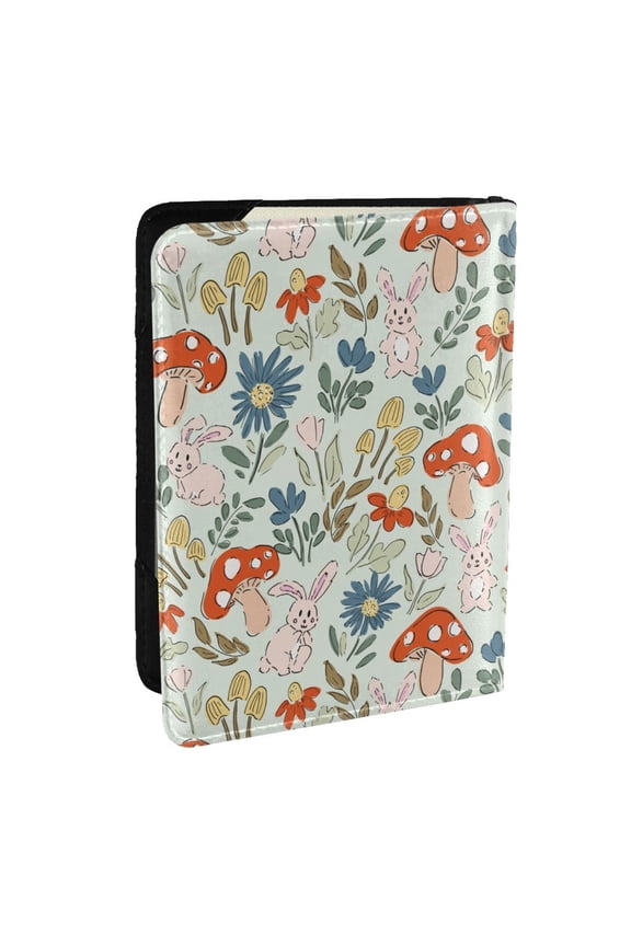 Garden Of Little Bunnies Pattern Passport Holder Wallet Leather Mulit-purpose Travel Wallet Credit Cards Case ,Passport Cover for Women Men-6.5 in