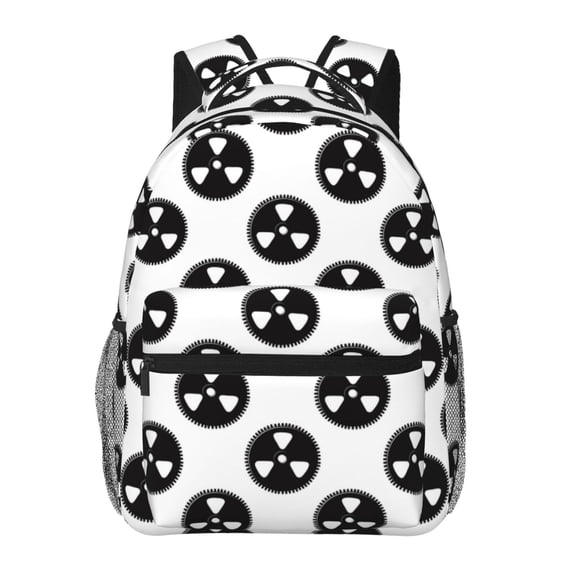 Rateoe Gear Tools Pattern Casual Backpack for School, Work, Travel  Adjustable Straps, Multiple Compartments  Ergonomic Design, Fits Laptops and Tablets