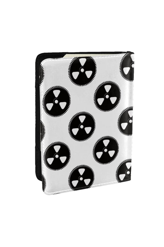 Gear Tools Pattern Passport Holder Wallet Leather Mulit-purpose Travel Wallet Credit Cards Case ,Passport Cover for Women Men-6.5 in