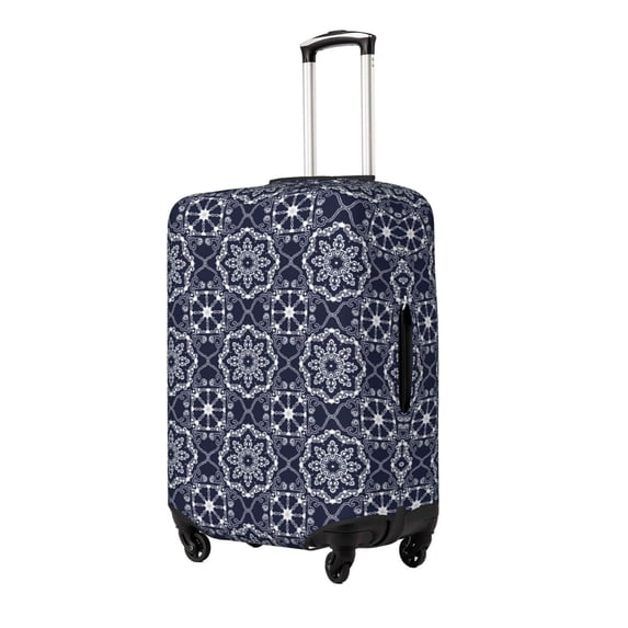 Rateoe Geometry Flower Printed Luggage Cover, Suitcase Protector Fits 18-32 Inch Luggage-Large