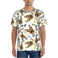 thumbnail image 1 of Rateoe German Shepherd Dog Pattern Men’s Baseball Short Sleeve Polo Shirt, Midweight Men's Shirt Golf Shirt Polo Shirts Quick Dry Short-Large, 1 of 7