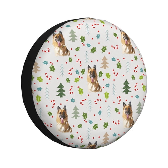 Rateoe German Shepherd Dog Pattern Tire Cover Wheel Protectors Weatherproof Wheel Covers Universal Fit for Trailer Rv SUV Truck Camper Travel Trailers Accessories-14 inch