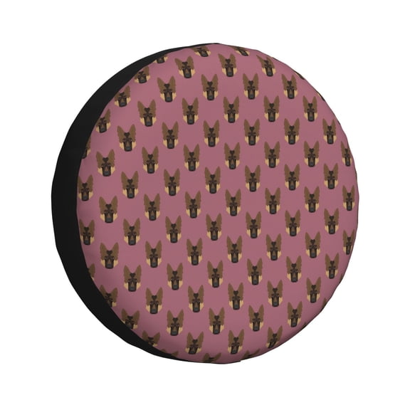 Rateoe German Shepherd Dog Pattern Tire Cover Wheel Protectors Weatherproof Wheel Covers Universal Fit for Trailer Rv SUV Truck Camper Travel Trailers Accessories-15 inch