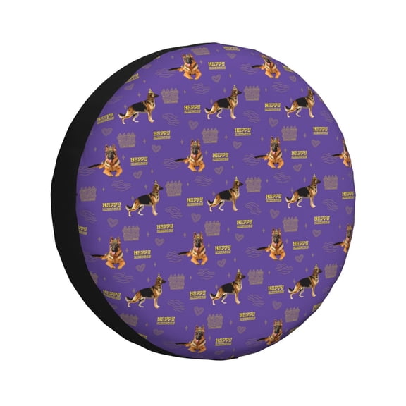 Rateoe German Shepherd Dog Pattern Tire Cover Wheel Protectors Weatherproof Wheel Covers Universal Fit for Trailer Rv SUV Truck Camper Travel Trailers Accessories-16 inch