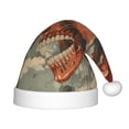 thumbnail image 1 of Rateoe Gigantic Skull In Clouds Santa Hat Confortable Christmas Hat for Christmas Party Favors Fit for Kids, 1 of 6
