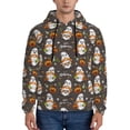 thumbnail image 1 of Rateoe Gnome And Pumpkin Pattern Mens Hoodie, Pullover Hooded Sweatshirt, Kangaroo Pocket Hoodie Ideal for Daily Wear, Travel and Home-4X-Large, 1 of 7
