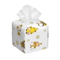 thumbnail image 1 of Rateoe Gnome With Sunflower Pattern Tissue Box Cover, Modern Square Decorative Leather Facial Paper Case Organizer Holder Dispenser 5X5X5'', 1 of 8