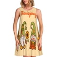 thumbnail image 1 of Rateoe Gnomes Happy Thanksgiving Pattern Women’s Sleeveless Dress,Casual Summer Dress,A-line Sleeveless Dress Versatile Summer Dress Stylish Day Dress, 1 of 7
