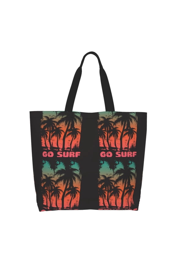 Go Surfer Tote Bag - Waterproof Lightweight Handbags Travel Shoulder Bag for Hiking Yoga Gym Swimming Travel Beach
