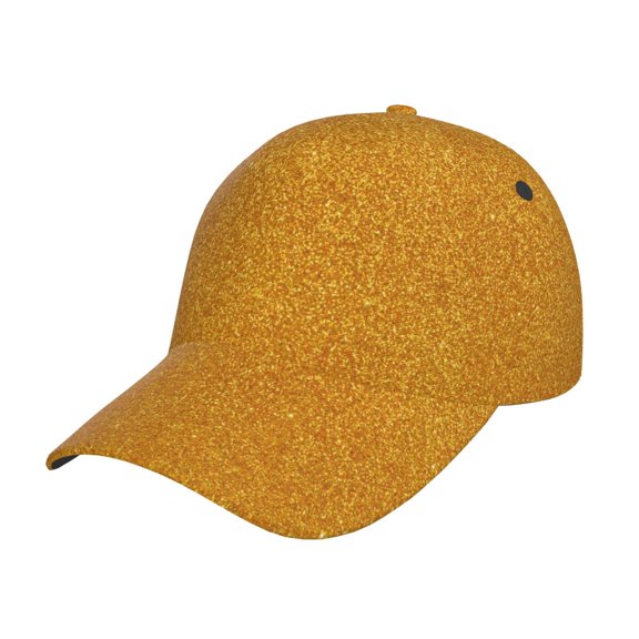 Rateoe Gold Glitter Pattern Mens Baseball Cap Adjustable Curved Brim Hat, Soft Cotton Sports Cap for Outdoor, Casual, and Everyday Wear, Comfortable & Breathable