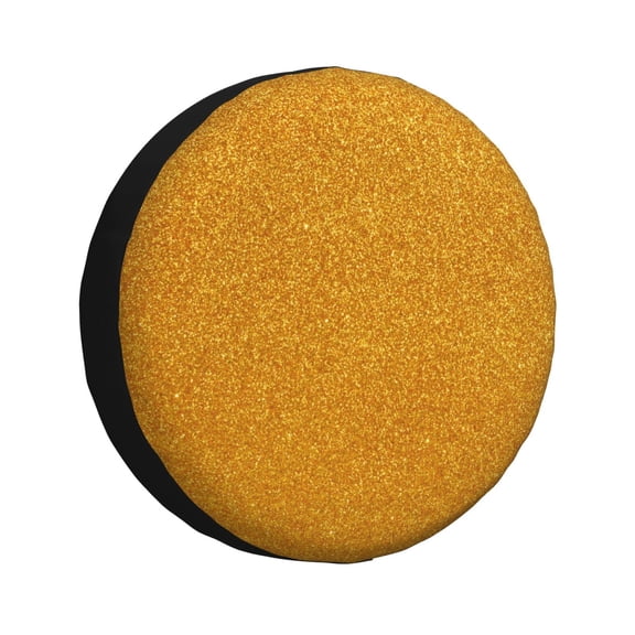 Rateoe Gold Glitter Pattern Tire Cover Wheel Protectors Weatherproof Wheel Covers Universal Fit for Trailer Rv SUV Truck Camper Travel Trailers Accessories-15 inch