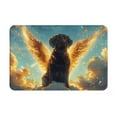 thumbnail image 1 of Rateoe Golden Cloud Winged Dog Pattern Flannel Door Mat Indoor Outdoor Entrance, Waterproof All-Weather Doormat,Fade Resistant, Low Profile Entryway Mat 16x24in, 1 of 7