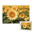 thumbnail image 1 of Rateoe Golden Sunflower In Field Pattern Wooden Picture Puzzle ,1000 Piece Jigsaw Puzzle ,Family Fun Puzzle, Home Décor Puzzle, Gift Puzzle(Horizontal style), 1 of 9
