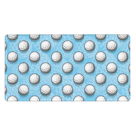 Rateoe Golf Balls 1 Print Mouse Pad - Extended Large Gaming Mousepad,Non-Slip Stitched Edge,16x29.5 Inch