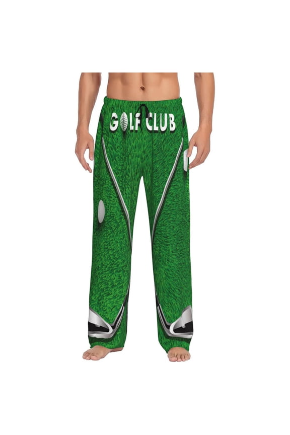 Golf Sport Club Pattern Mens Ultra-Soft Comfy Pajama Lounge Pants Sleepwear,Comfortable Lounge Wear,lightweight Pajamas, Casual Home Wear-