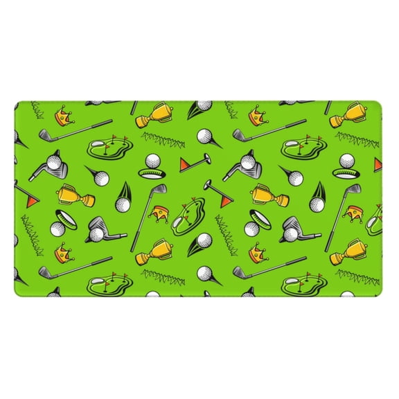 Rateoe Golf Sport Club Print Mouse Pad - Extended Large Gaming Mousepad,Non-Slip Stitched Edge,16x29.5 Inch