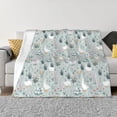 thumbnail image 1 of Rateoe Goose and Doodle Flowers Pattern Flannel Throw Blanket, Ultra-soft Blanket for Bed, Couch, Car, Hypoallergenic Anti-pilling blanket-50"x40"(Horizontal), 1 of 6