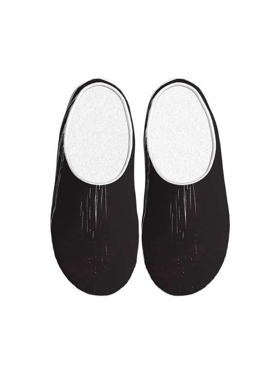 Gothic Skull Drape Print Women's Men's Cotton Knit Slippers Lightweight Memory Foam Indoor House Shoes with Anti-Skid Sole-40/41