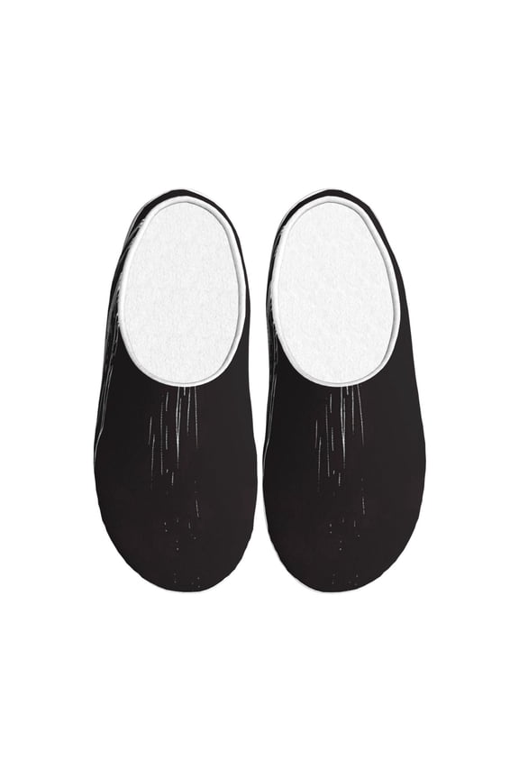 Gothic Skull Drape Print Women's Men's Cotton Knit Slippers Lightweight Memory Foam Indoor House Shoes with Anti-Skid Sole-40/41