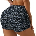 thumbnail image 1 of Rateoe Gothic Skull Printed Power Workout Shorts for Women Tummy Control Squat Proof Ribbed Thick Seamless Scrunch Active Short-X-Large, 1 of 8