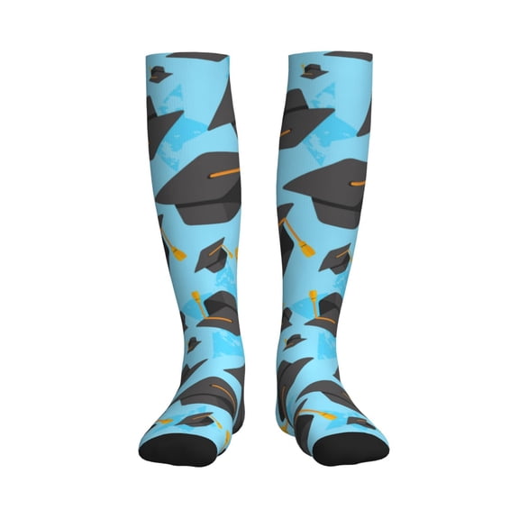 Rateoe Graduation Hats1 Compression Socks for Women and Men 20-30mmHg-Circulation Support Socks Knee High Nurse Pregnant Running Medical and Travel Athletic