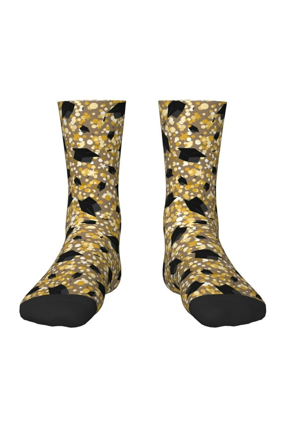 Graduation Hats3 Pattern Children's Socks, Socks Gifts ,kids Crew Soft Cotton Socks , Moisture-Wicking, Durable, Ideal for Daily Wear & Sports