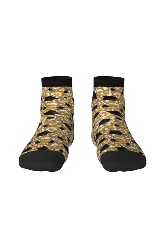 Graduation Hats3 Pattern Quarter Crew Socks,Toe Seamed Ankle Socks,Cotton Cushioned Breathable Athletic Crew Sports Socks