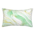 thumbnail image 1 of Rateoe Green And Gold Abstract Marble Pattern Pillow Covers with Invisible Zipper(Pillows are not Included) Standard Pillowcases-20"x30", 1 of 6
