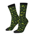 thumbnail image 1 of Rateoe Green Branch Olive for Women Casual Calf Socks - Cute Crew Socks - Thin Soft Above Ankle Socks Size 5-11, 1 of 6