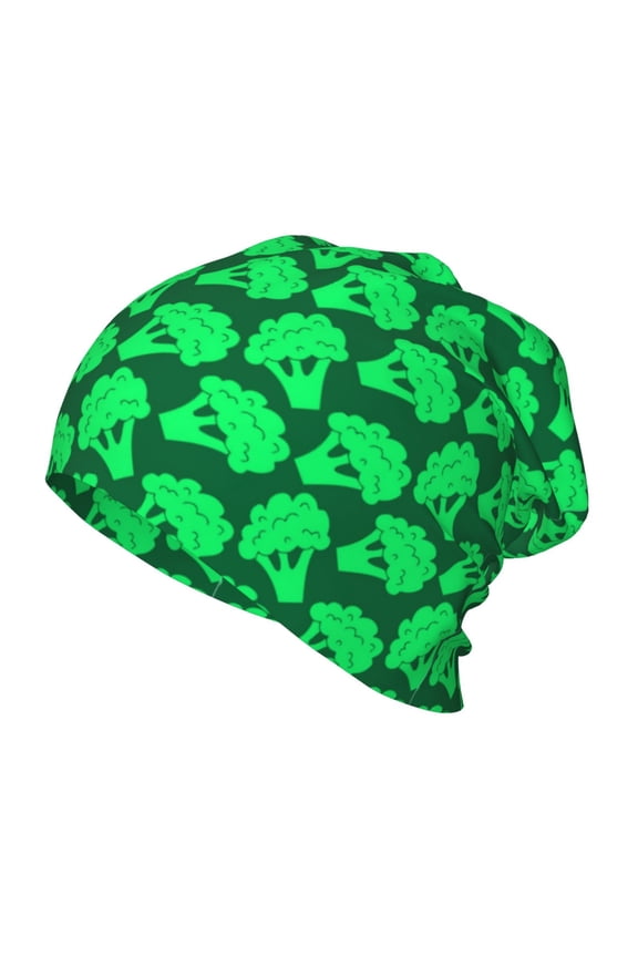 Green Broccoli Kids Beanie Warm Knit Beanie Hats Boys Girls Winter Hat Soft Slouchy Hats for Kids