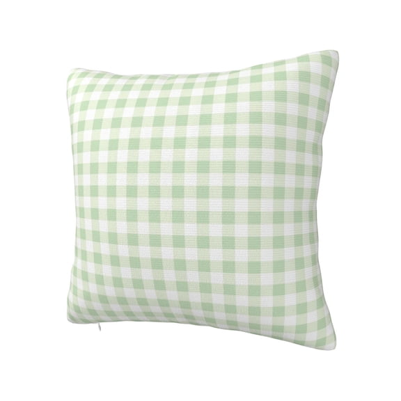 Rateoe Green Checkboard Pattern Throw Pillow Cover Premium Pillow Stuffer Sham Square for Decorative Cushion Bed Couch Sofa(Pillow insert not included)