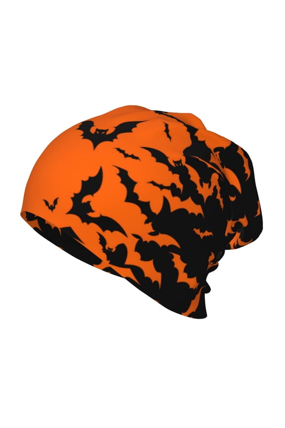 Halloween Bats Kids Beanie Warm Knit Beanie Hats Boys Girls Winter Hat Soft Slouchy Hats for Kids