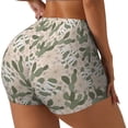 thumbnail image 1 of Rateoe Halloween Cactus Printed Power Workout Shorts for Women Tummy Control Squat Proof Ribbed Thick Seamless Scrunch Active Short-Medium, 1 of 8