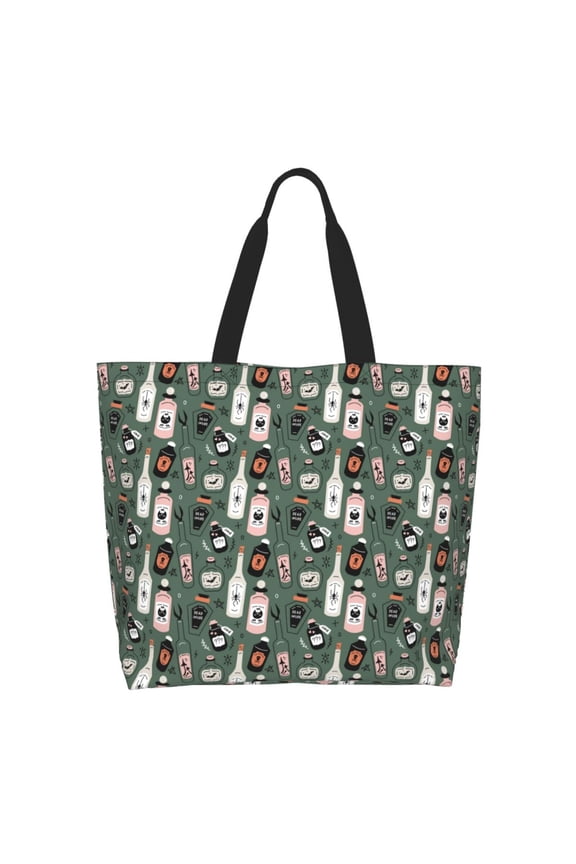 Halloween Potions Tote Bag - Waterproof Lightweight Handbags Travel Shoulder Bag for Hiking Yoga Gym Swimming Travel Beach