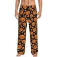 thumbnail image 1 of Rateoe Halloween Pumpkins Pattern Men’s Ultra-Soft Comfy Pajama Lounge Pants Sleepwear,Comfortable Lounge Wear,lightweight Pajamas, Casual Home Wear-, 1 of 6