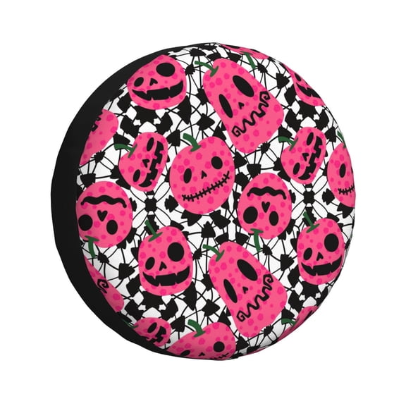 Rateoe Halloween Pumpkins Pattern Tire Cover Wheel Protectors Weatherproof Wheel Covers Universal Fit for Trailer Rv SUV Truck Camper Travel Trailers Accessories-14 inch