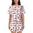 thumbnail image 1 of Rateoe Halloween for 2 Piece Short Sleeves Pajama Sets Casual Lounge Sleepwear Ladies Pjs Sets with Pocket-Medium, 1 of 6
