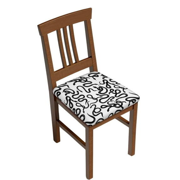 Rateoe Hand Drawn Snake Pattern Square Couch Cushion Covers, Sofa Furniture Protector Slipcover with Bottom Tie rope, Soft Non-Slip Non-Wrinkle Non-Sticky-Two Pieces