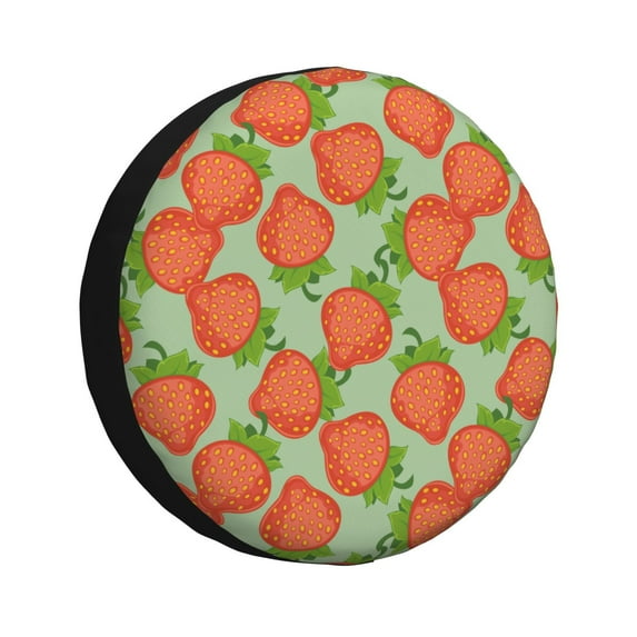Rateoe Hand Drawn Strawberry Pattern Tire Cover Wheel Protectors Weatherproof Wheel Covers Universal Fit for Trailer Rv SUV Truck Camper Travel Trailers Accessories-17 inch
