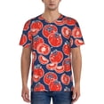 thumbnail image 1 of Rateoe Hand Drawn Tomatoes Pattern Men’s Baseball Short Sleeve Polo Shirt, Midweight Men's Shirt Golf Shirt Polo Shirts Quick Dry Short-3X-Large, 1 of 7