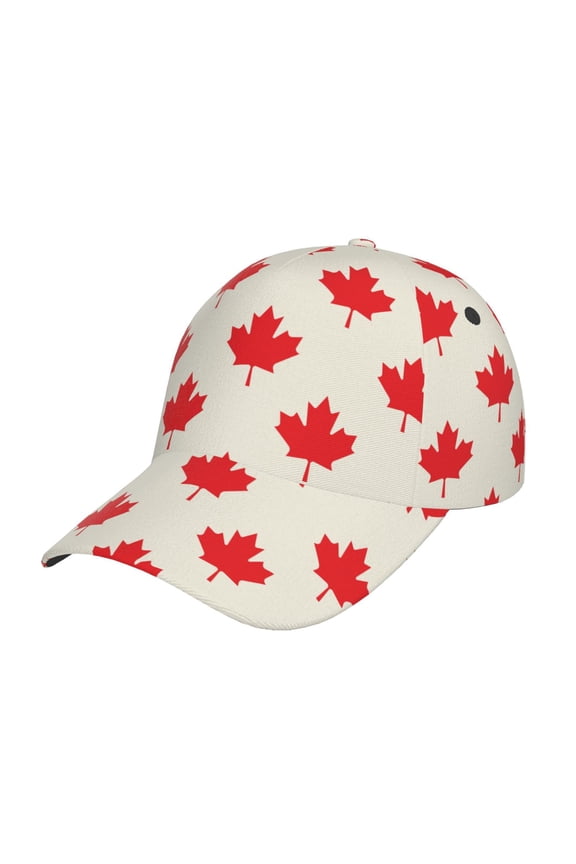 Happy Canada Day Pattern Baseball Cap Outdoor Cap Mountain Dad Hat - Unstructured Soft Cotton Cap-Adjustable UV Protection Cap