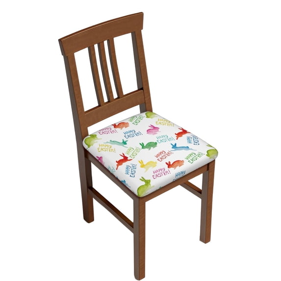 Rateoe Happy Easter Rabbit Pattern Square Couch Cushion Covers, Sofa Furniture Protector Slipcover with Bottom Tie rope, Soft Non-Slip Non-Wrinkle Non-Sticky-Six Piece
