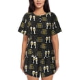 thumbnail image 1 of Rateoe Happy New Year for 2 Piece Short Sleeves Pajama Sets Casual Lounge Sleepwear Ladies Pjs Sets with Pocket-Medium, 1 of 6