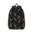 thumbnail image 1 of Rateoe Happy Skeletons Dancing Pattern Canvas College Laptop Backpack,Travel Daypack,Durable Rucksack Travel Notebook Bag School Backpack Book Bag for Men Women-Medium, 1 of 7
