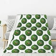 thumbnail image 1 of Rateoe Happy Watermelon Pattern Flannel Throw Blanket, Ultra-soft Blanket for Bed, Couch, Car, Hypoallergenic Anti-pilling blanket-80"x60"(Vertical), 1 of 6