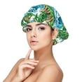 thumbnail image 1 of Rateoe Hawaii Palms Pattern Silk Satin Hair Bonnet for Sleeping, Adjustable Sleep Cap Turban for Women , Curly Straight Hair Long Large Braid, 1 of 6