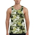 thumbnail image 1 of Rateoe Hawaii Palms Pattern Sleeveless Gym Shirt Muscle Tee Breathable Workout Shirt Slim-Fit Tank Quick Dry Fit Muscle Tank Top Bodybuilding Sleeveless T Shirt-XX-Large, 1 of 7