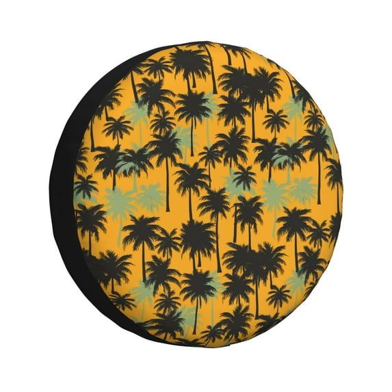 Rateoe Hawaii Palms Pattern Tire Cover Wheel Protectors Weatherproof Wheel Covers Universal Fit for Trailer Rv SUV Truck Camper Travel Trailers Accessories-16 inch